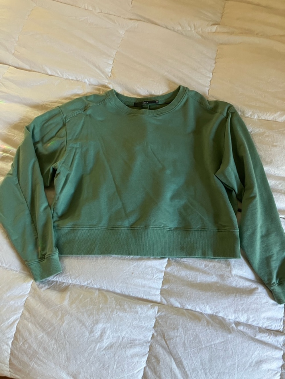 Ibex Tranquil Cropped Crewneck Sweatshirt